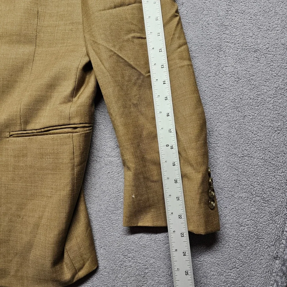 Jos. A. Bank Blazer Jacket Mens 44S Brown Lined Tailored Fit Single Breasted